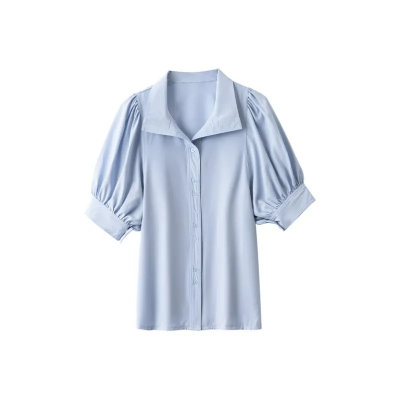 ABCMININ Shirts Women's Light Blue-0