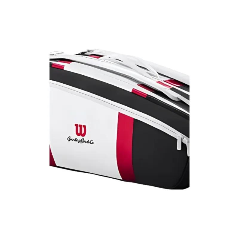 Wilson Tennis Racket Bags Unisex Black White Red-2