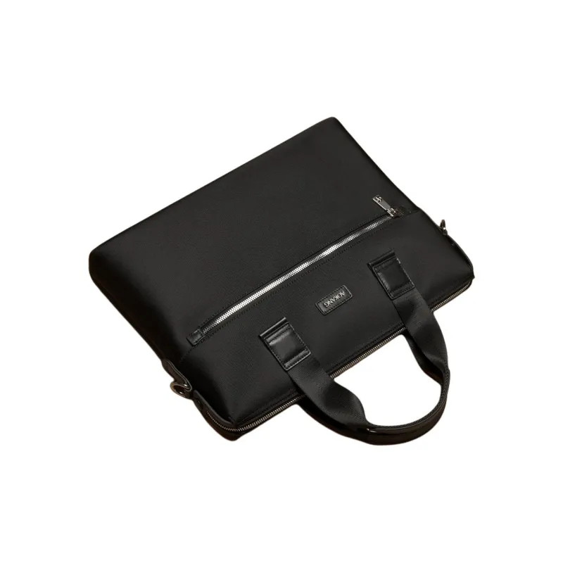 AOKANG Fabric Handbag Large Size Men's Classic Black-4