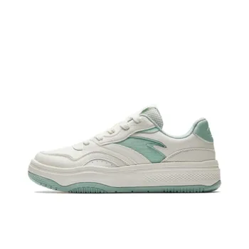 Anta Street Play 2 Anti Slip Wear Resistant Low Top Skateboard Shoes Men's White Cyan