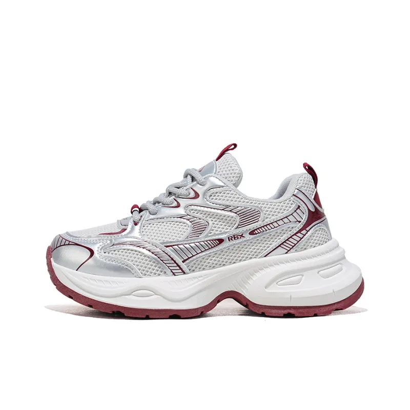 RENBEN Balance Lightweight Height Increasing Low Top Chunky Sneakers Women's Angora Red-0