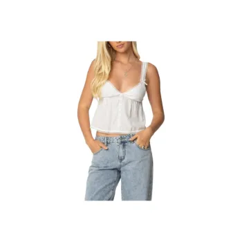 Edikted Tank Tops Women's White