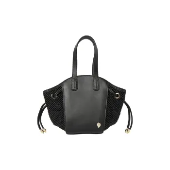 HELEN KAMINSKI Raffia One Shoulder Handbag Women's Black