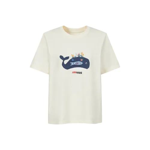 JZ. ANNAKRO T Shirts Women's Beige Yellow