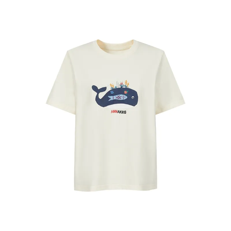 JZ. ANNAKRO T Shirts Women's Beige Yellow-0