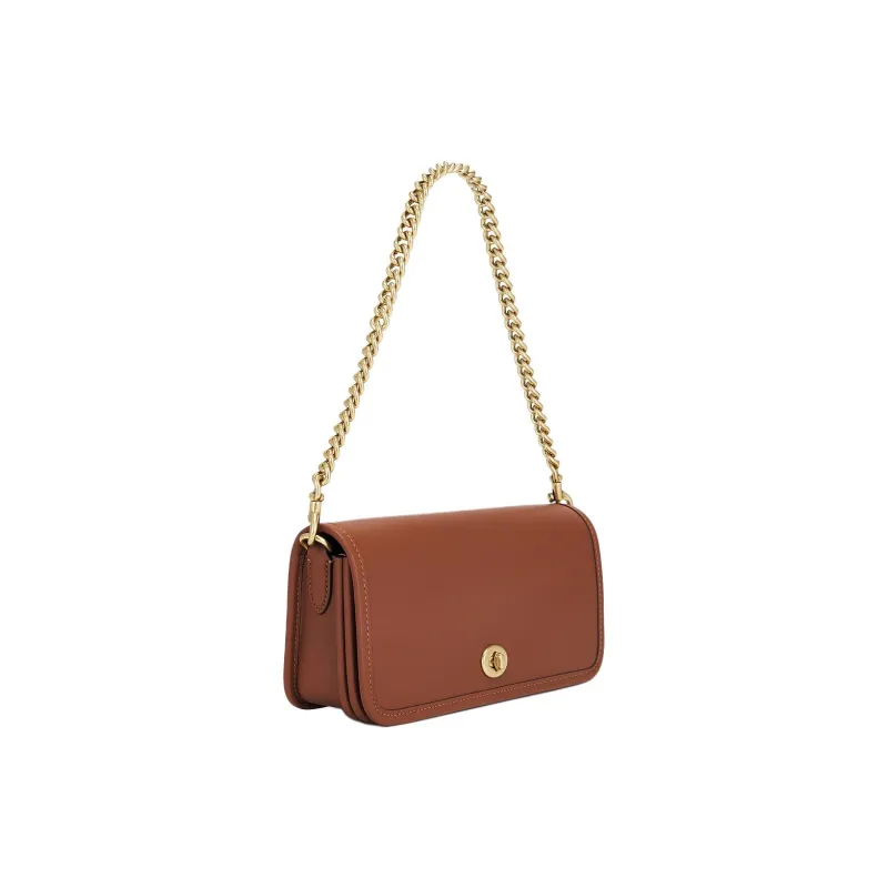 COACH OriginalsDinky Leather Shoulder Bag Regular Women's Red Brown-2