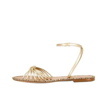 Schutz Livia Sandal One Strap Sandals Women's Gold