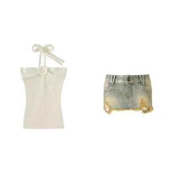 Udon House Two Piece Skirt Sets Women's