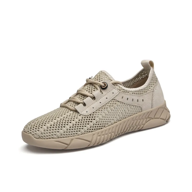 British Knights Breathable, Slip Resistant, And Abrasion Resistant Low Top Casual Shoes Men's Khaki-1