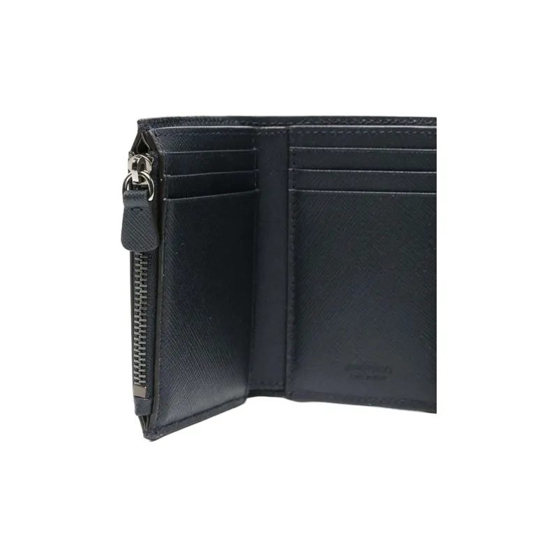Jimmy Choo Calfskin Wallet Men's Blue-2