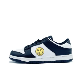 PAIN OR PLEASURE Low Top Skateboard Shoes Unisex Black White