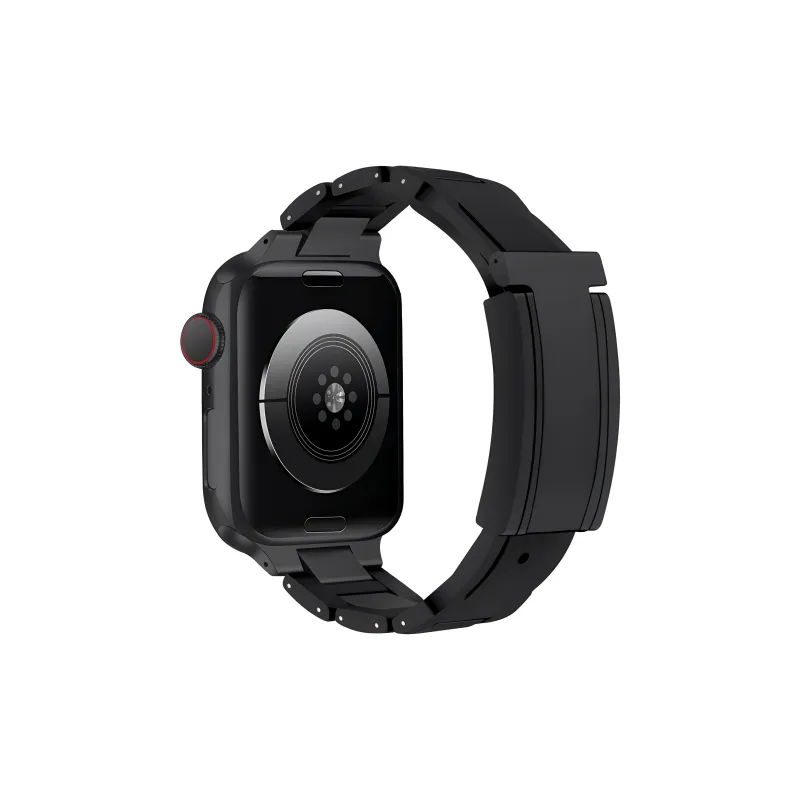 KVZUVUU Apple Compatibility Watch Band Stainless Steel, Rubber Material-6
