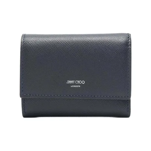 Jimmy Choo Calfskin Wallet Men's Blue