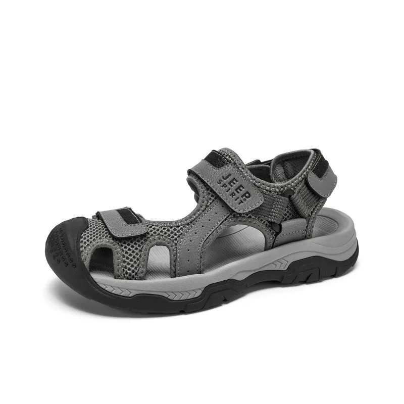 JEEP SPIRIT Slip Resistant, Breathable, Grip, Abrasion Resistant, Lightweight River Trekking Shoes Men's Gray-2