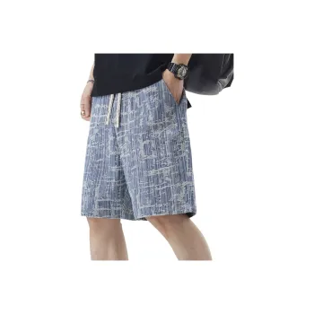 WHELVE Denim Shorts Unisex Light Blue