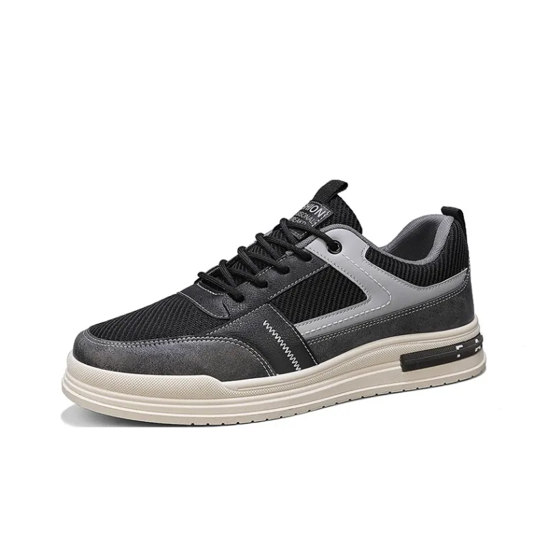 LONGDUIZHANG Slip Resistant Cushioning Abrasion Resistant Lightweight Low Top Skateboard Shoes Men's-11