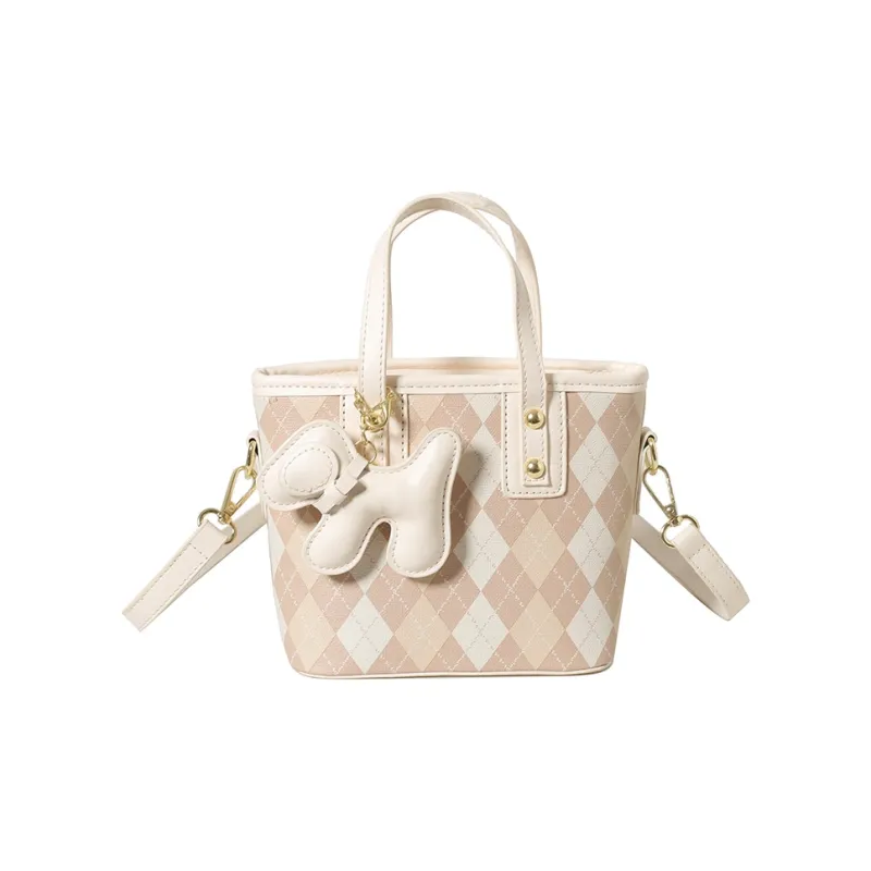 TOUTSEUL YOLO PU One Shoulder Handbag Women's White/Pink/Brown/Black-0
