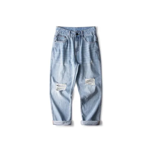 SNOW FLYING Jeans Unisex Dark Sky Blue