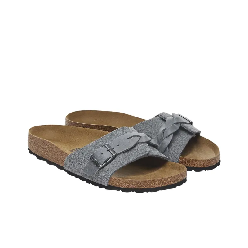 Birkenstock Oita Braided EVA Abrasion Resistant Slide Slippers Women's Gray-2