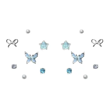 SHEEHHYY Alloy Stud Earrings Women's