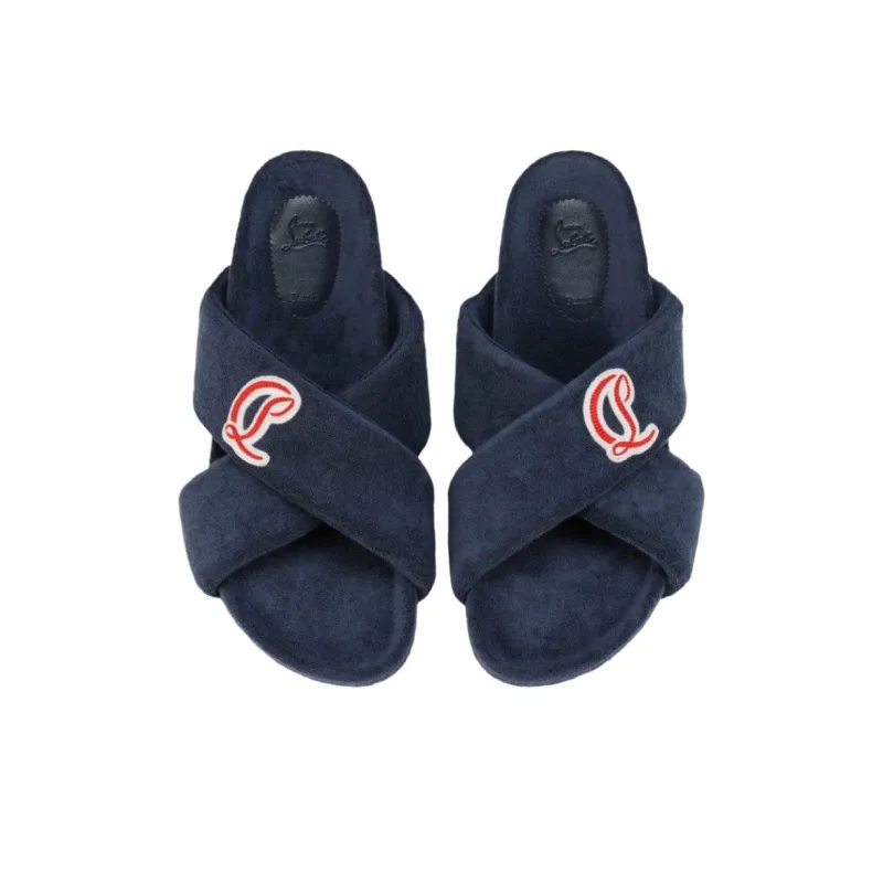 CL LUBOTING Slide Slippers Men's Marine Blue-3