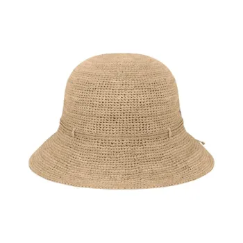 HELEN KAMINSKI Raffia Bucket Hats Unisex Beige