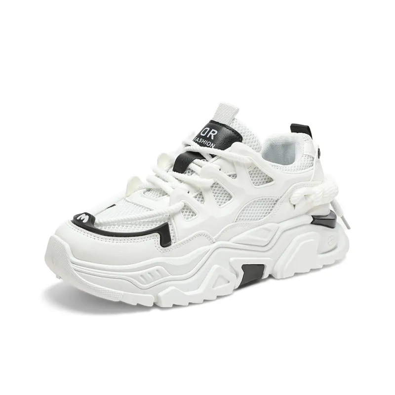 HACKBUTEER Low Top Chunky Sneakers Men's Box Included-2