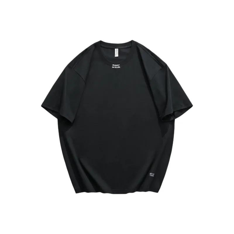 WOOD SOON Crew Neck Japanese Style Trendy Cooling Half Sleeve Casual Top Unisex-1