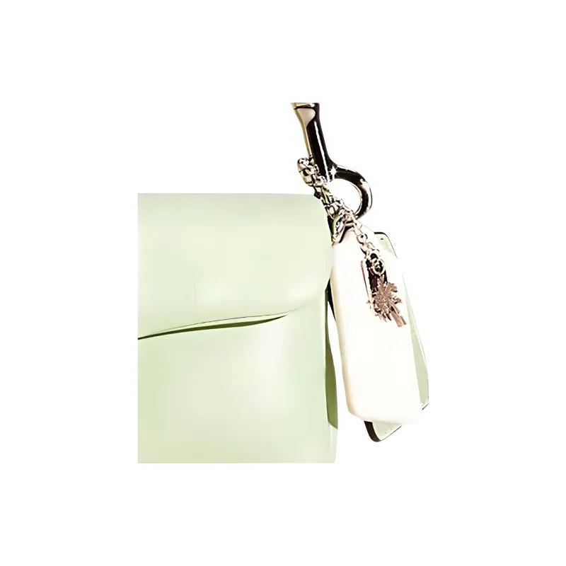 COACH Pillow Leather Pillow Bag, Crossbody Bag, Shoulder Bag Regular Women's Mint Green-3