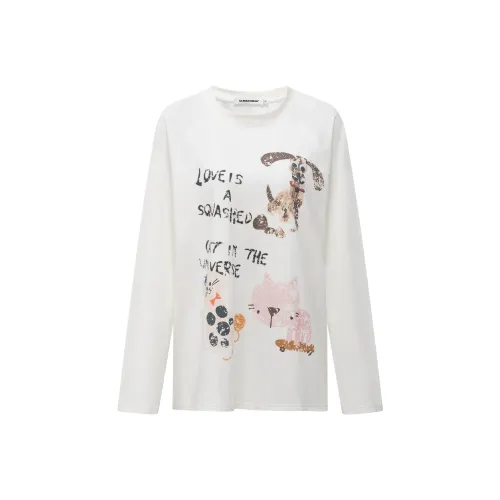 CLIMAX VISION Cute Pet Series Raglan Sleeve T Shirt Women's