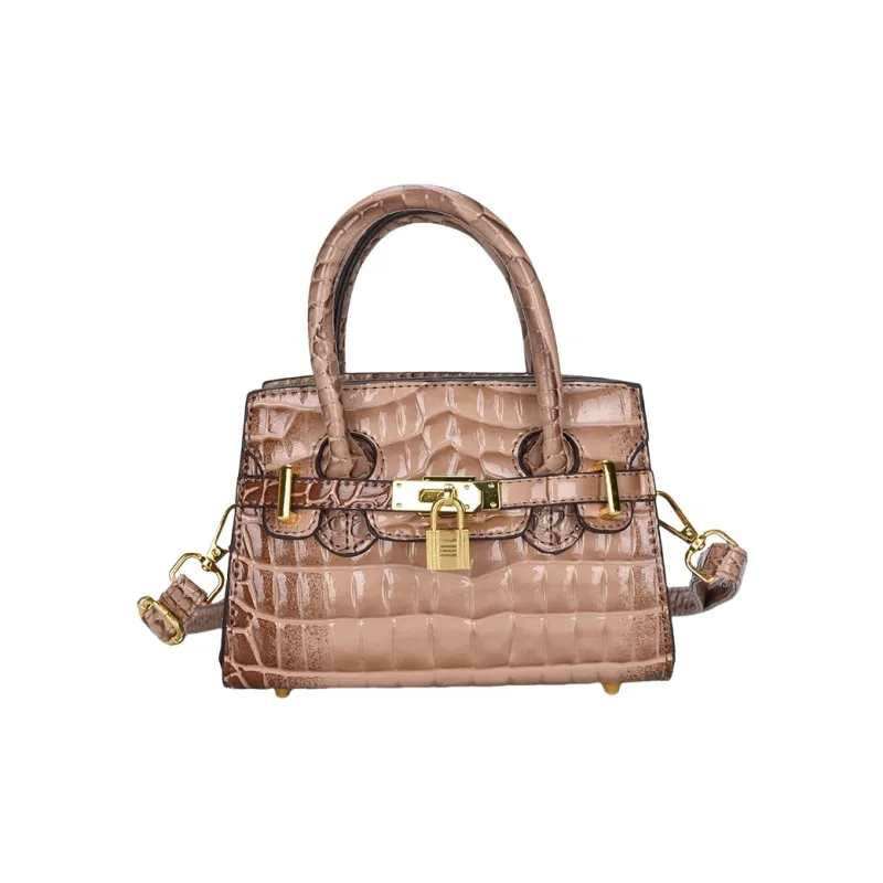 Yalu PU One Shoulder Handbag Women's White/Gray/Black/Khaki/Brown/Pink-12