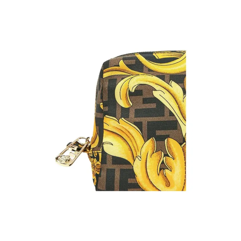 FENDI Nylon Toiletry Bag, Makeup Bag, Clutch Small Size Women's Multicolor-3