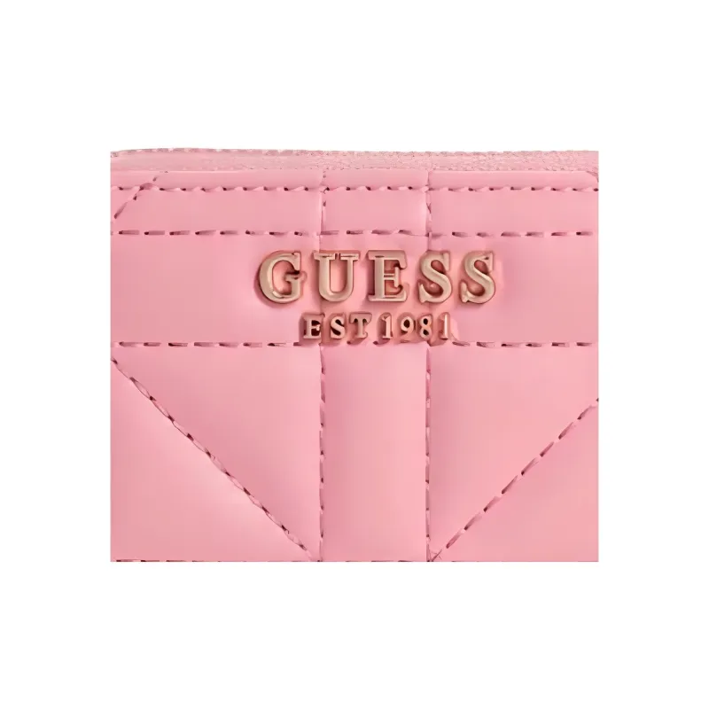 GUESS Artificial Leather Wallet Small Size Women's Pink-4