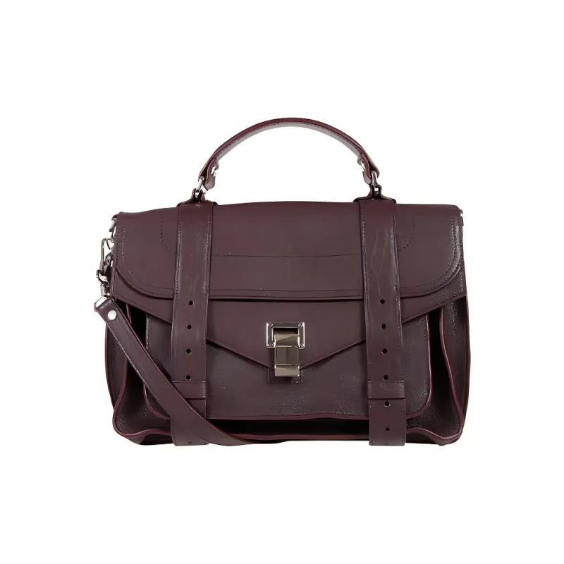 PROENZA SCHOULER Lambskin Shoulder Bag Crossbody Bag Handbag Women's Burgundy-0