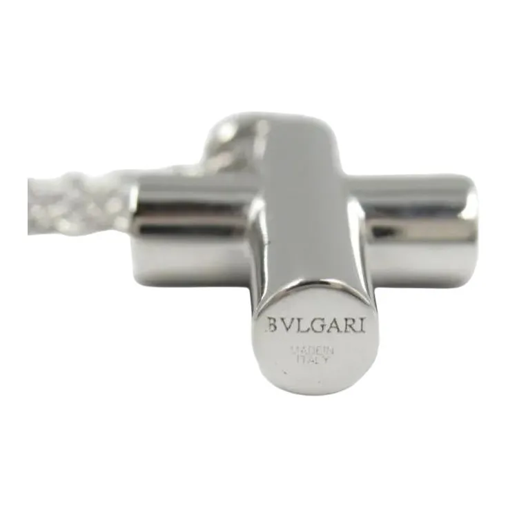 BVLGARI 18K White Gold Necklaces Women's Silver-2