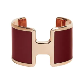 HERMES Calfskin Bangles Women's Red