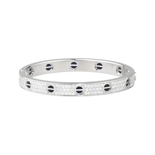 CARTIER 18K White Gold Bangles Unisex