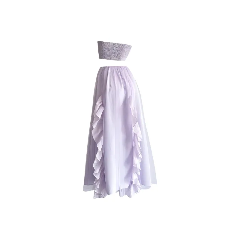 OZVO Sleeveless Dresses Women's Purple-1
