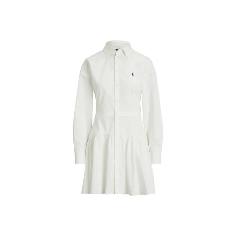 Polo Ralph Lauren Long Sleeved Dress Women's White-0