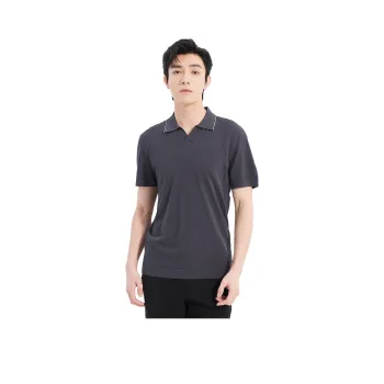 LESS IS MORE Polo Shirts Men Black 25XTX9622S