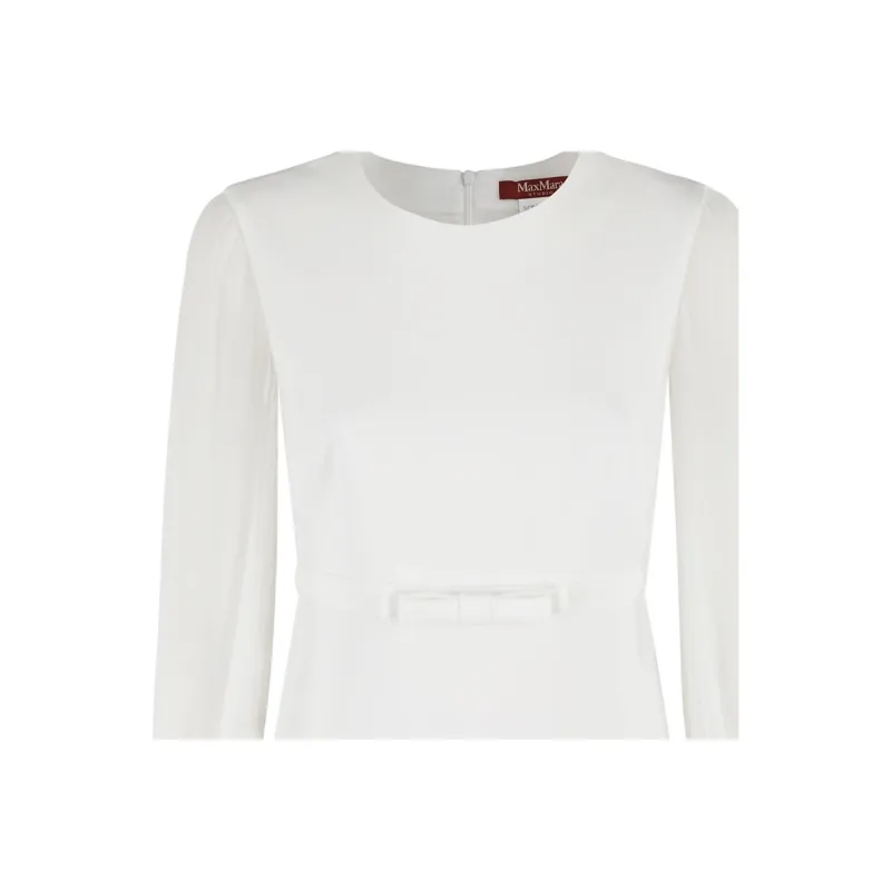 MaxMara Studio Ritmo Crewneck Long Sleeved Dress-2