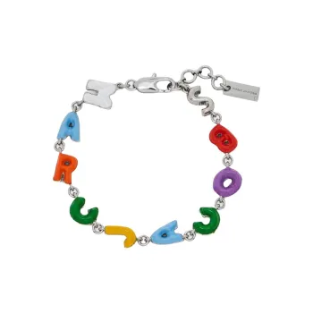 MARC JACOBS Brass, Enamel, Cubic Zirconia Bracelets Women's Silver