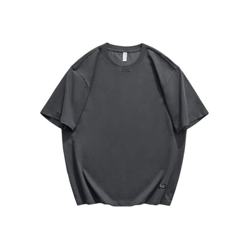 WOOD SOON Crew Neck Japanese Style Trendy Cooling Half Sleeve Casual Top Unisex-5