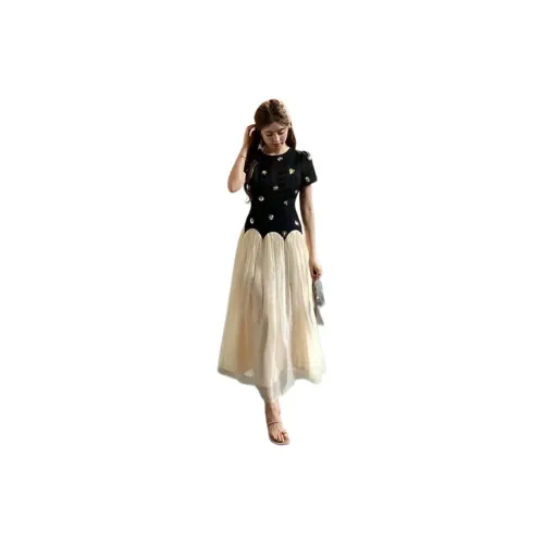 OZVO Sleeveless Dresses Women's Black Maxi Skirts