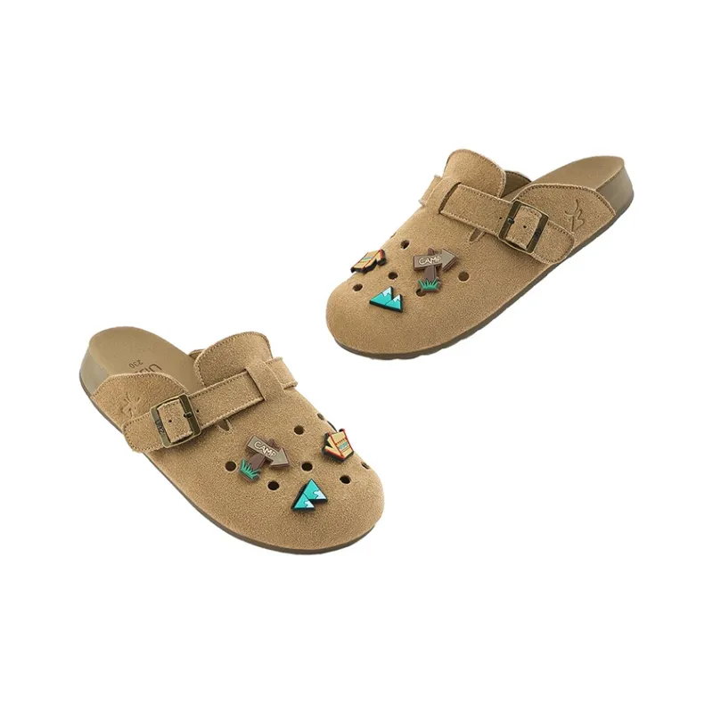 UBZ Rubber Sole Quiet Abrasion Resistant Closed Toe Slippers Women's-1