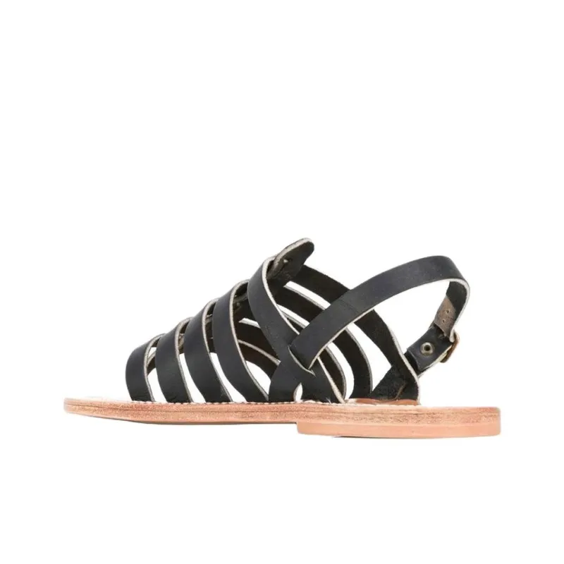 K Jacques St Tropez Roman Sandals Women's Black-3