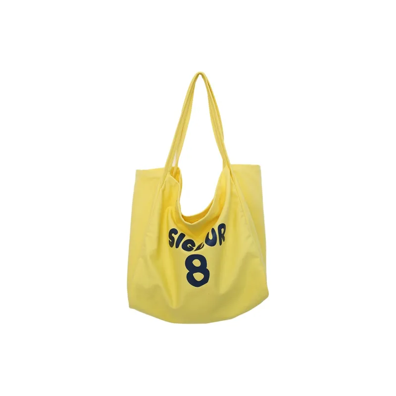 DCLOUD Canvas Tote Bag, Shopping Bag, Canvas Bag, Shoulder Bag Unisex Multicolor-11