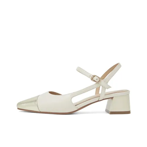 COMELY High Heels Women's Ecru/Light Gold