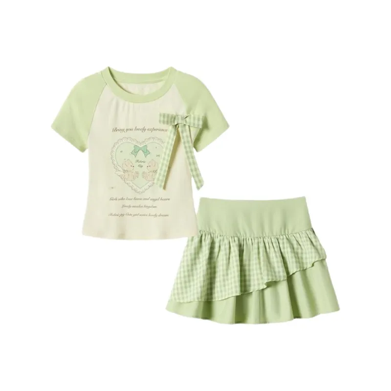 DOKZB Two Piece Skirt Sets Women's-0