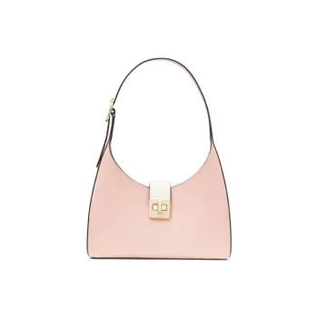 Kate Spade Phoebe Cow Leather Handbag, Shoulder Bag Large Size Women's Hazelnut Multicolor